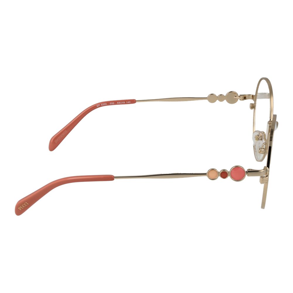 Emilio Pucci Gold Women Glasses Frame -   -  Emilio Pucci.