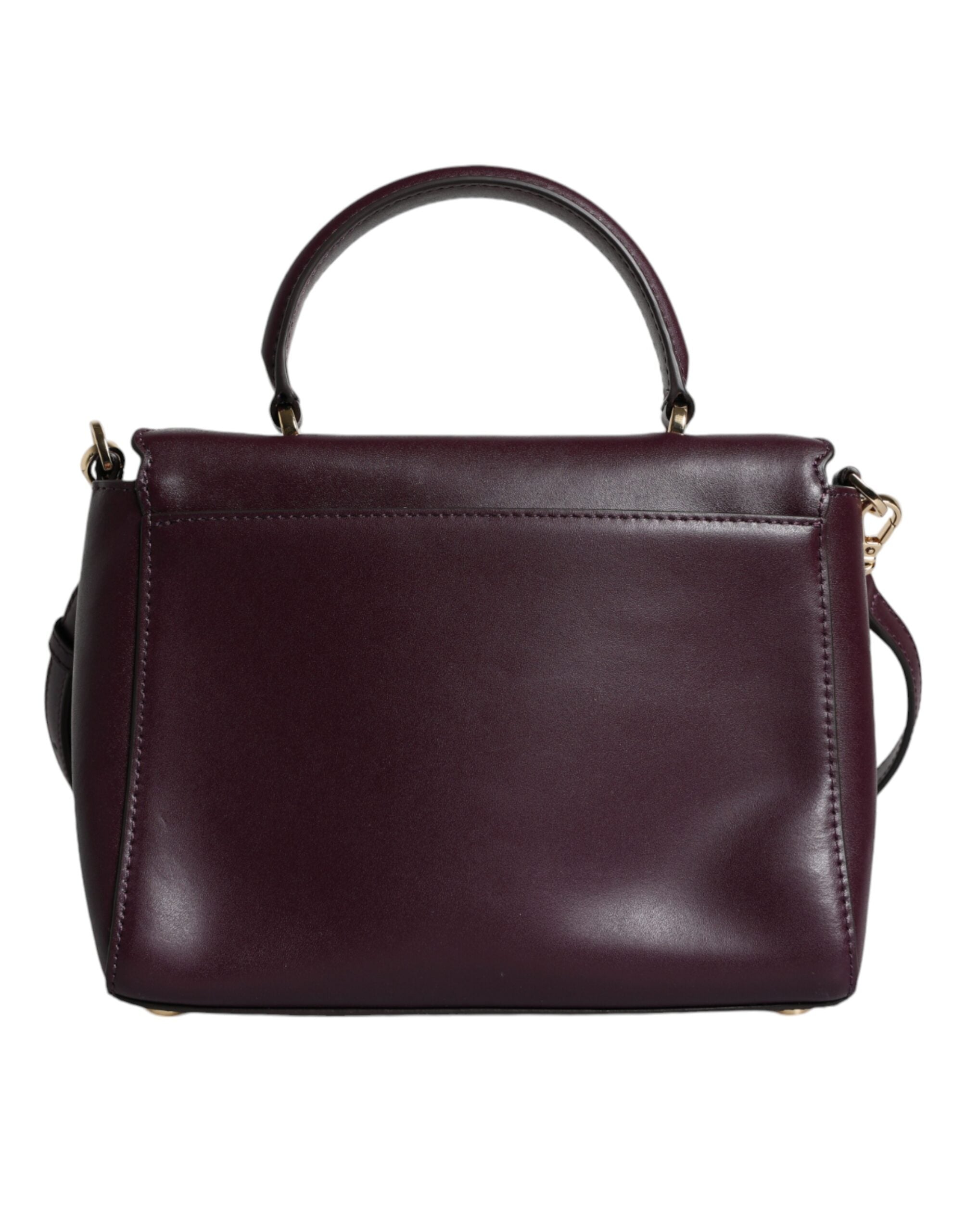 Michael Kors Purple Leather Logo Plaque Crossbody MINDY Satchel Bag -   -  Michael Kors.