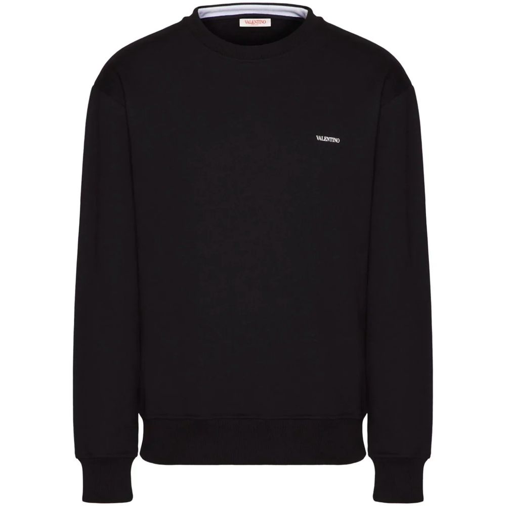 Valentino Black Cotton Sweater -   -  Valentino.