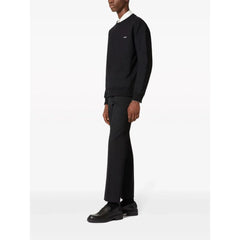 Valentino Black Cotton Sweater -   -  Valentino.