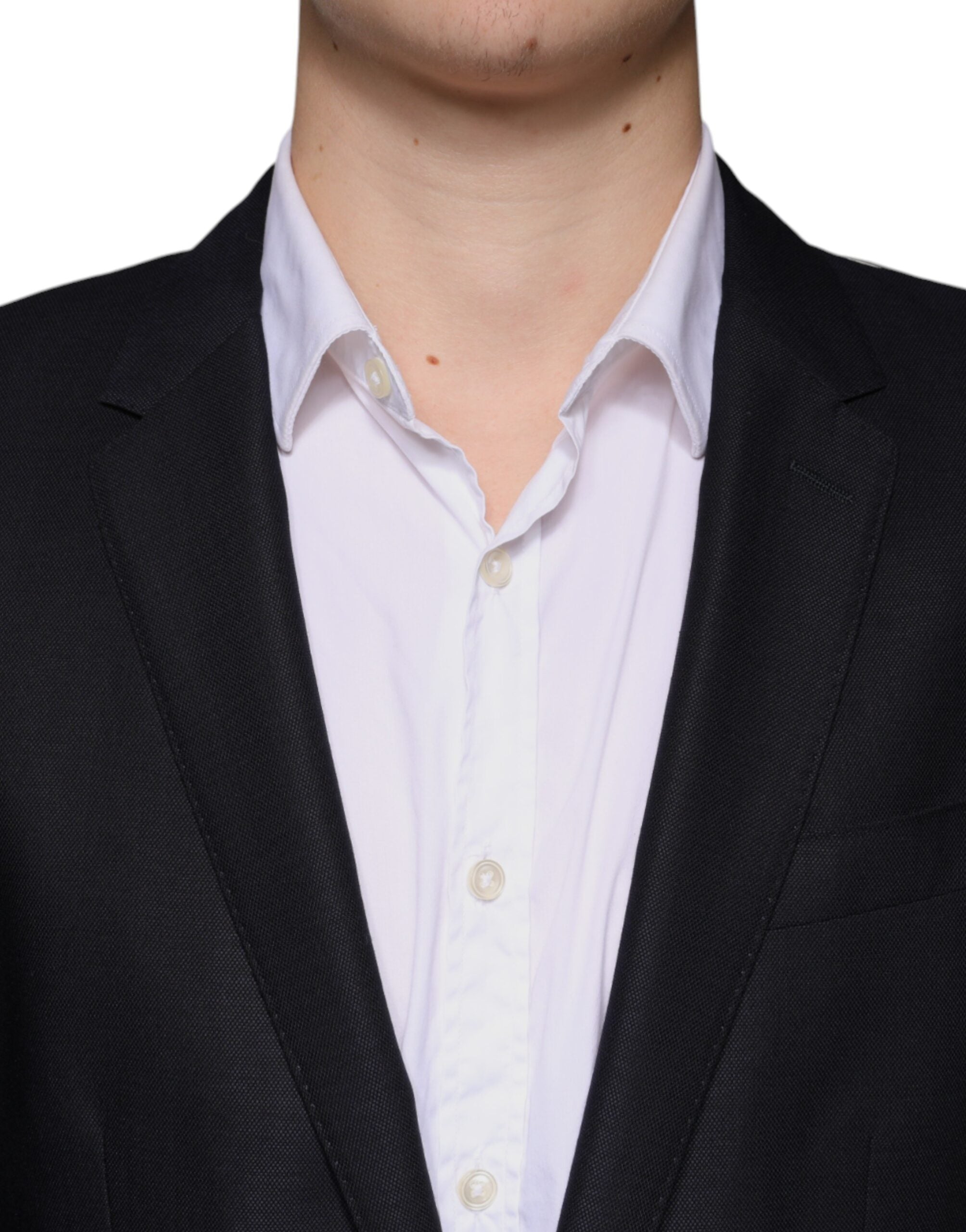 Dolce & Gabbana Dark Blue Wool Single Breasted Dress Coat Blazer -   -  Dolce & Gabbana.