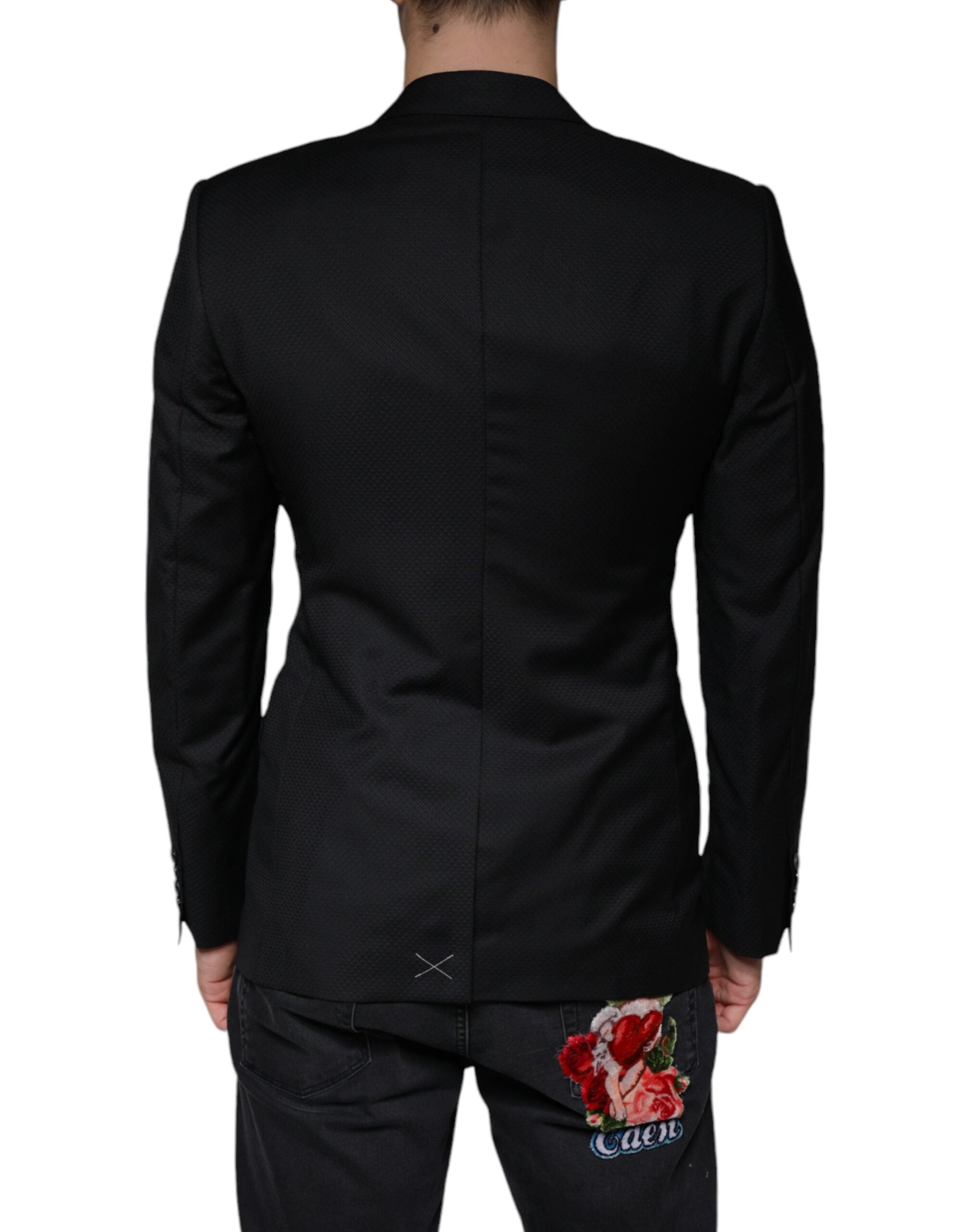 Dolce & Gabbana Black MARTINI Bee Single Breasted Blazer -   -  Dolce & Gabbana.