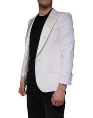 Dolce & Gabbana Off White Wool Single Breasted Dress Blazer -   -  Dolce & Gabbana.