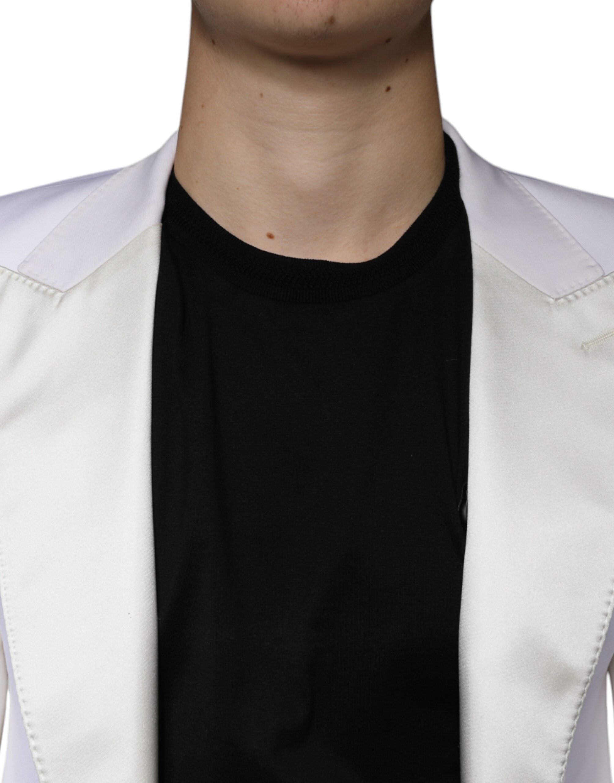 Dolce & Gabbana Off White Wool Single Breasted Dress Blazer -   -  Dolce & Gabbana.