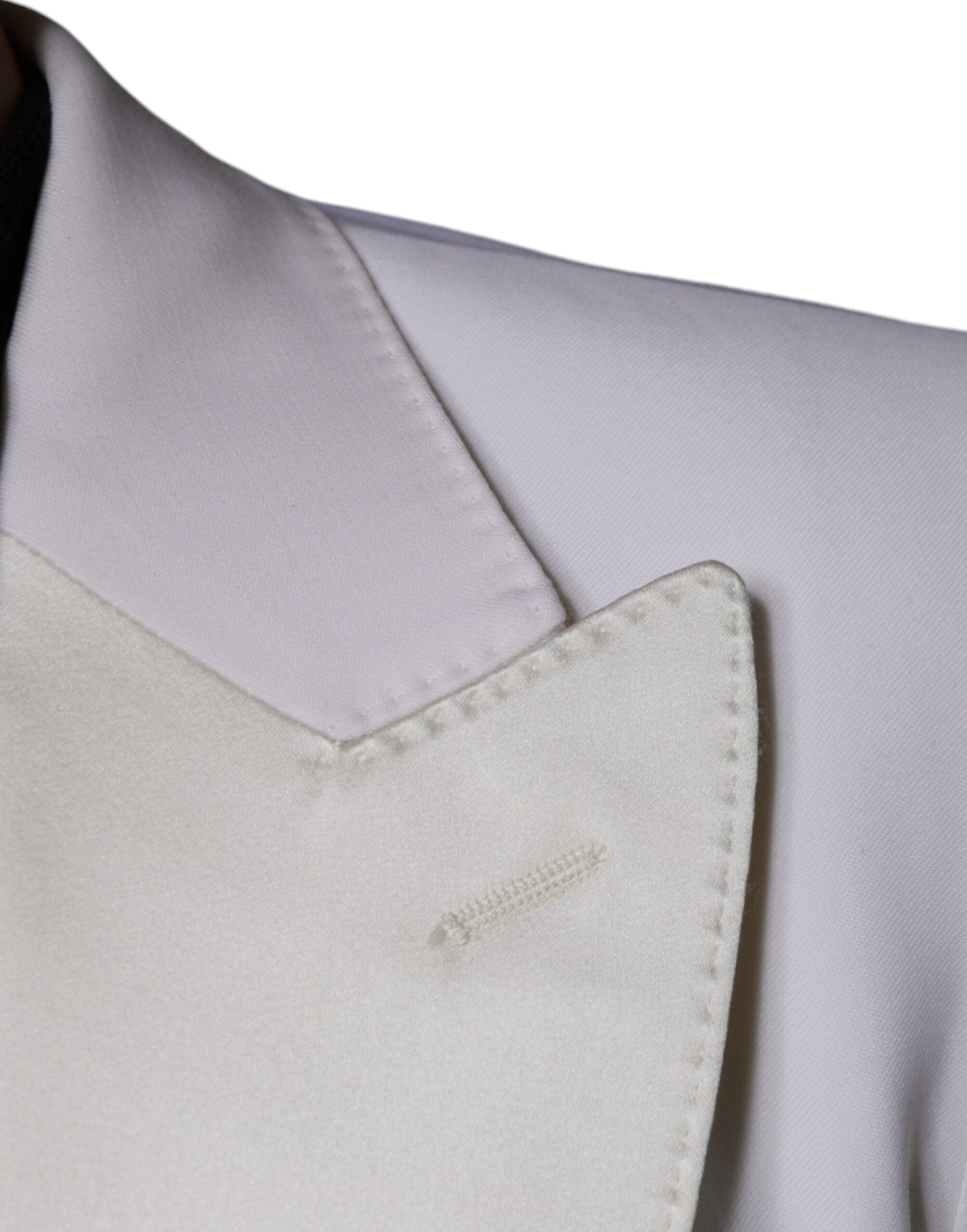 Dolce & Gabbana Off White Wool Single Breasted Dress Blazer -   -  Dolce & Gabbana.