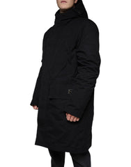 Dolce & Gabbana Black Hooded Parka Cotton Trench Coat Jacket -   -  Dolce & Gabbana.