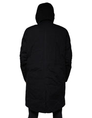 Dolce & Gabbana Black Hooded Parka Cotton Trench Coat Jacket -   -  Dolce & Gabbana.