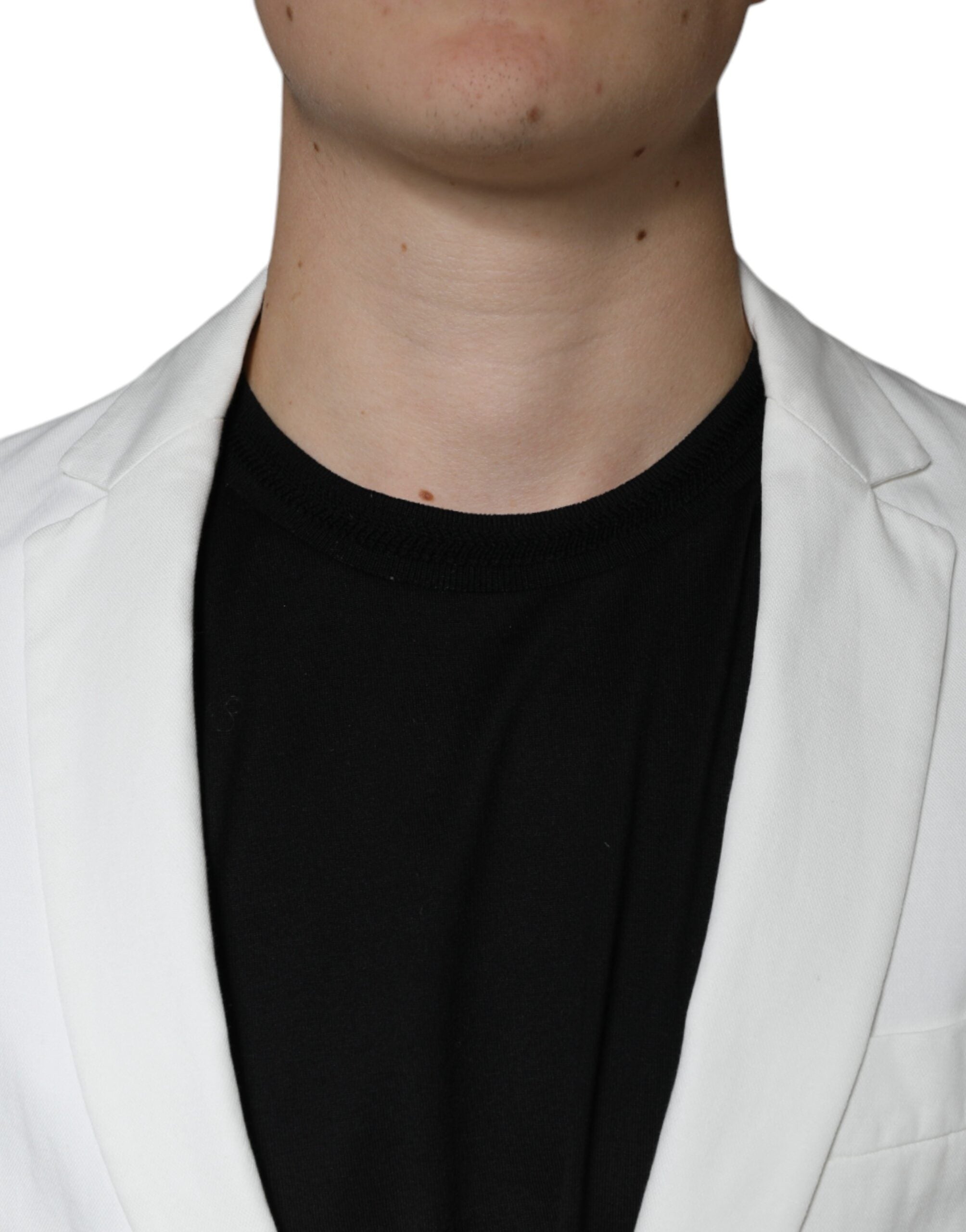 Dondup White Single Breasted One Button Dress Formal Blazer -   -  Dondup.