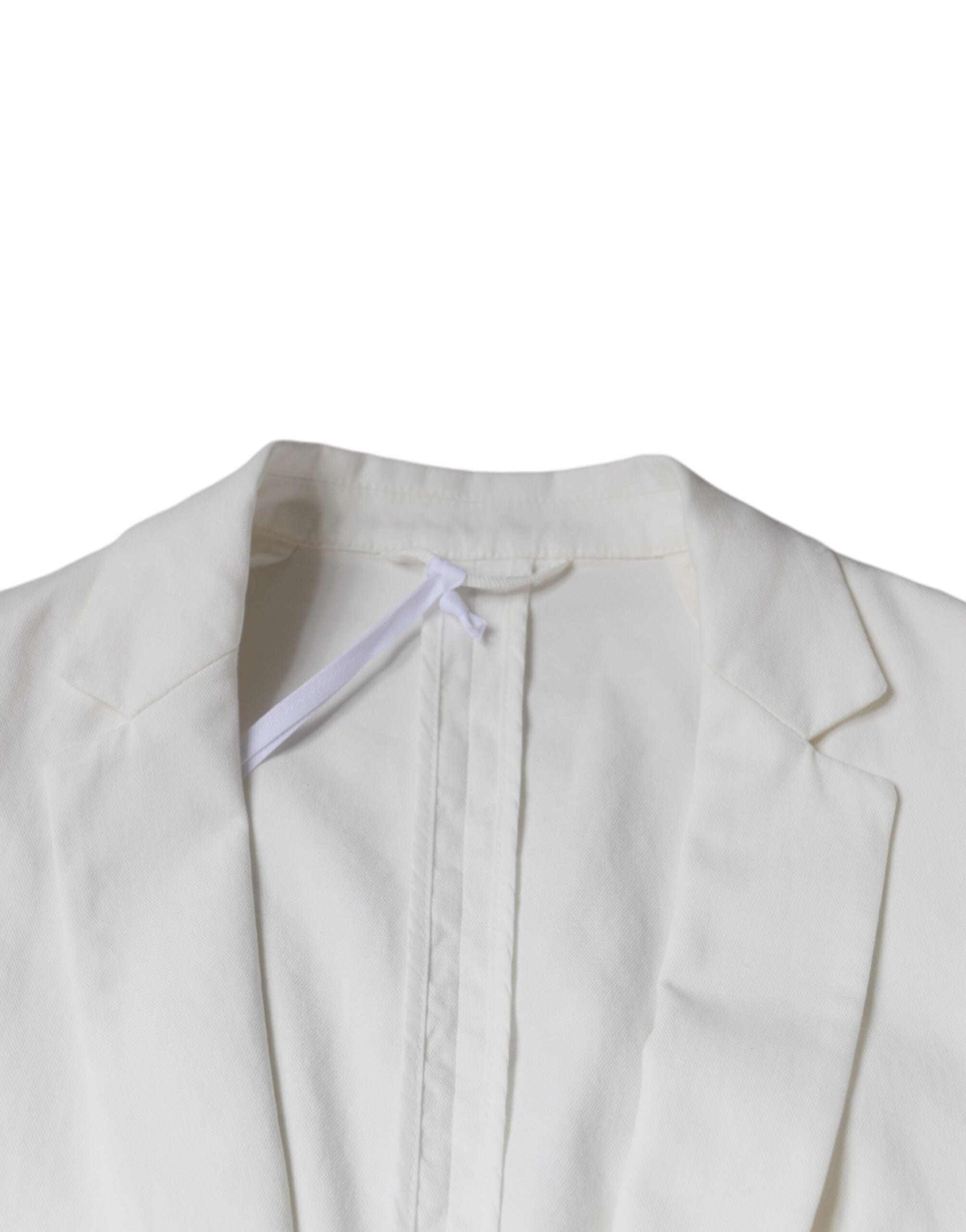 Dondup White Single Breasted One Button Dress Formal Blazer -   -  Dondup.