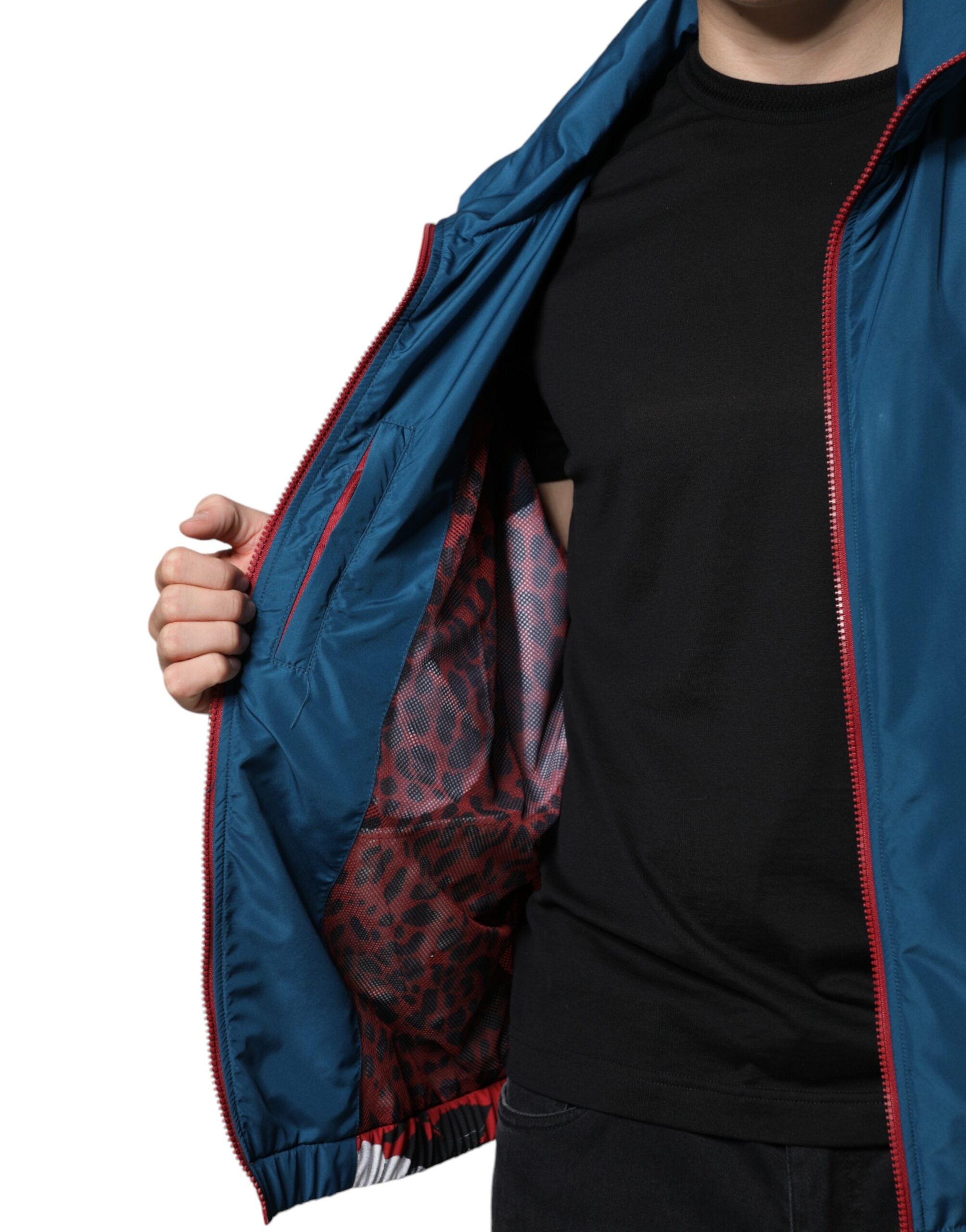 Dolce & Gabbana Multicolor Polyester Full Zip Jacket -   -  Dolce & Gabbana.