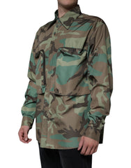 Dolce & Gabbana Multicolor Camouflage Button Down Shirt -   -  Dolce & Gabbana.