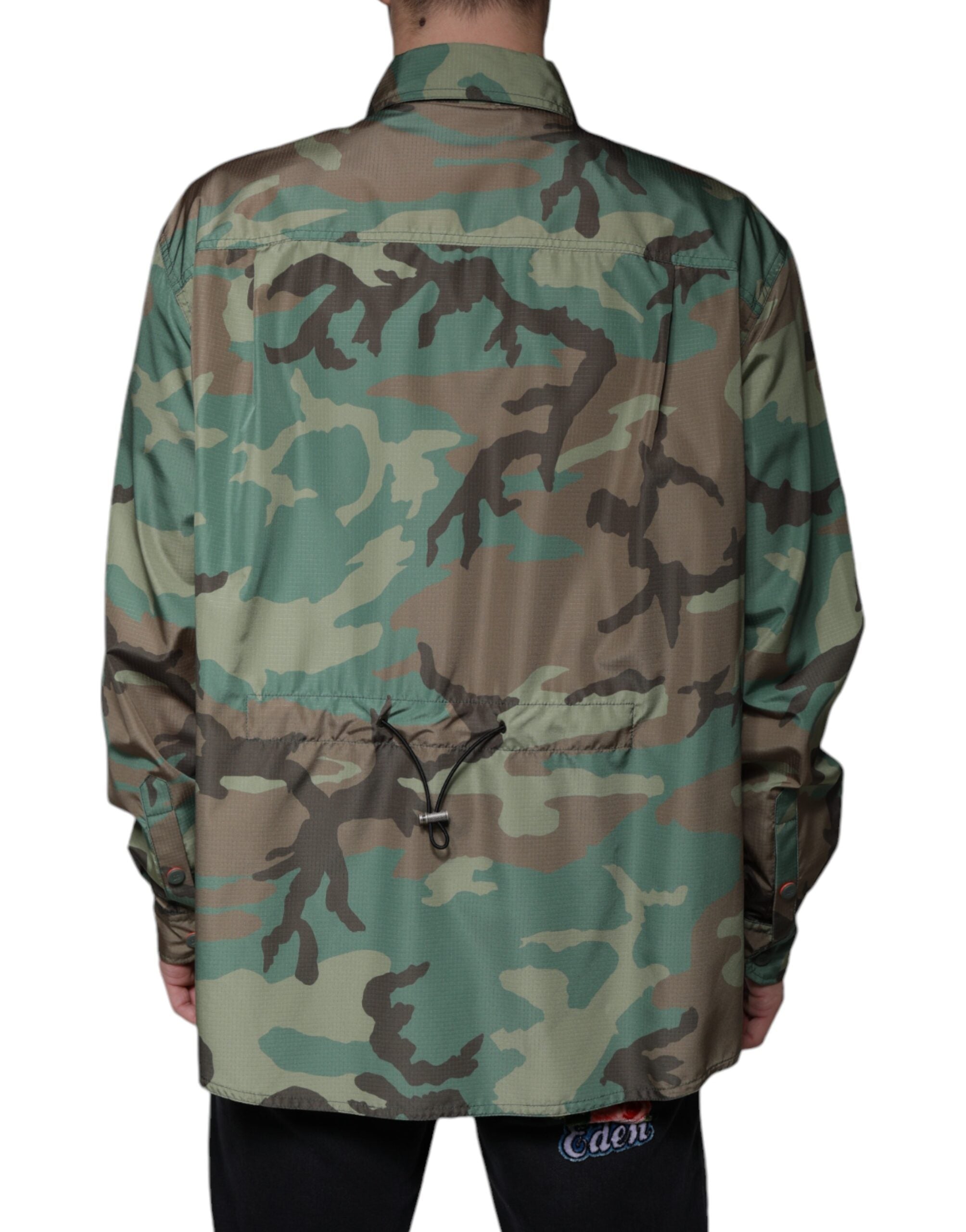Dolce & Gabbana Multicolor Camouflage Button Down Shirt -   -  Dolce & Gabbana.