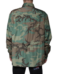 Dolce & Gabbana Multicolor Camouflage Button Down Shirt -   -  Dolce & Gabbana.