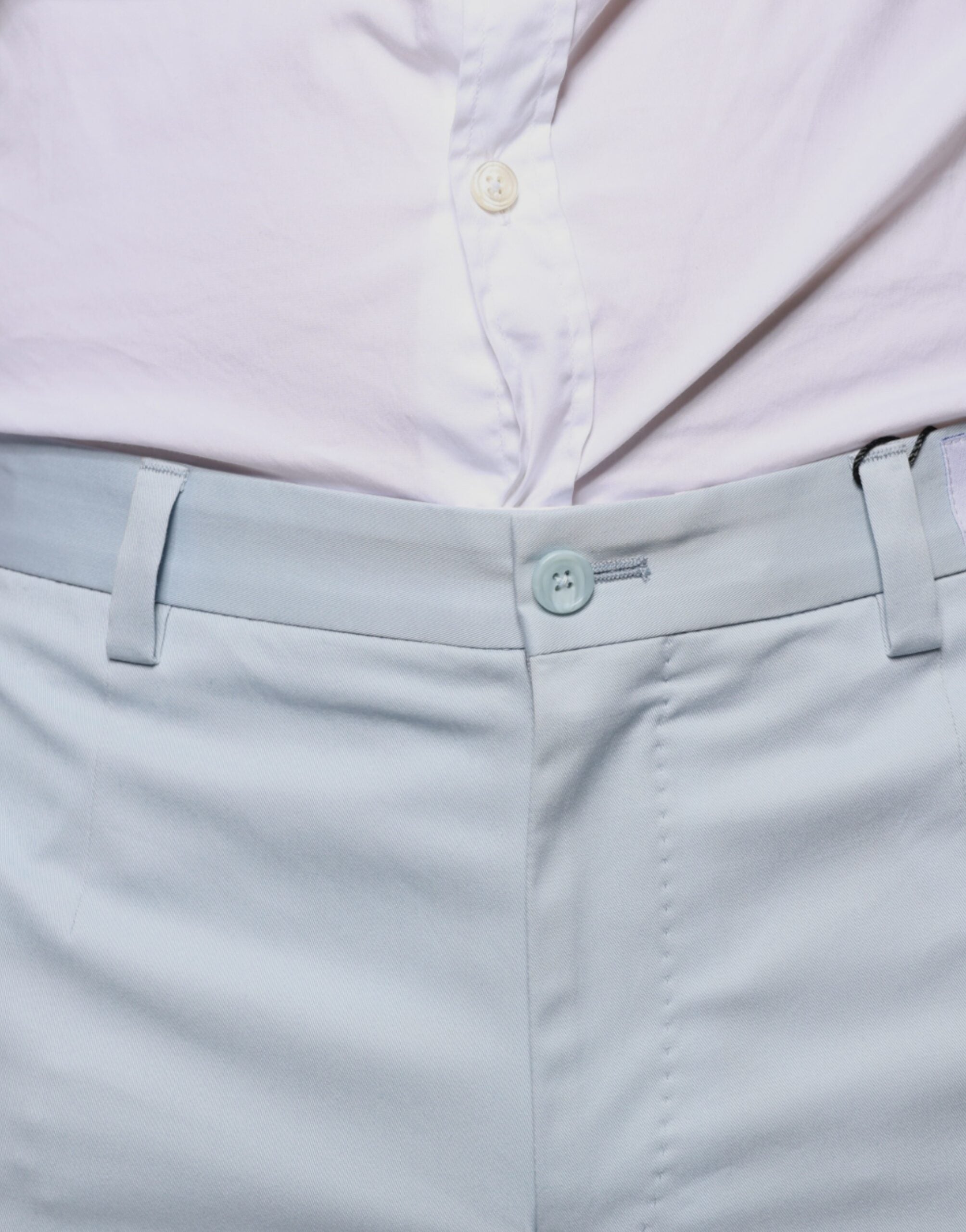 Dolce & Gabbana Light Blue Cotton Dress Pants -   -  Dolce & Gabbana.