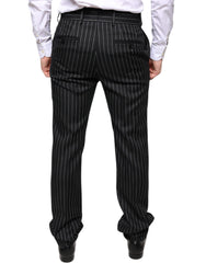 Dolce & Gabbana Black Stripes Skinny Men Dress Pants -   -  Dolce & Gabbana.
