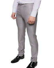 Dolce & Gabbana Light Gray Wool Dress Pants -   -  Dolce & Gabbana.