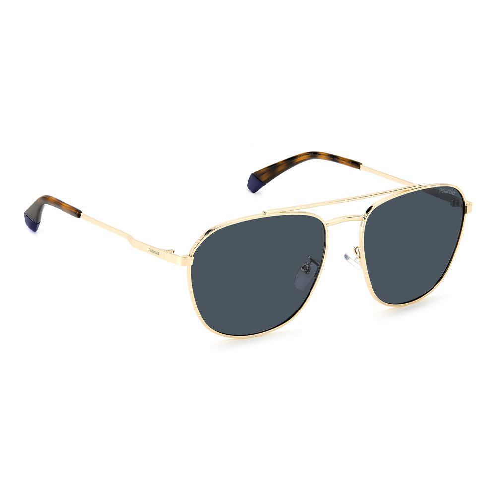 Polaroid Gold Stainless Steel Sunglasses -   -  Polaroid.