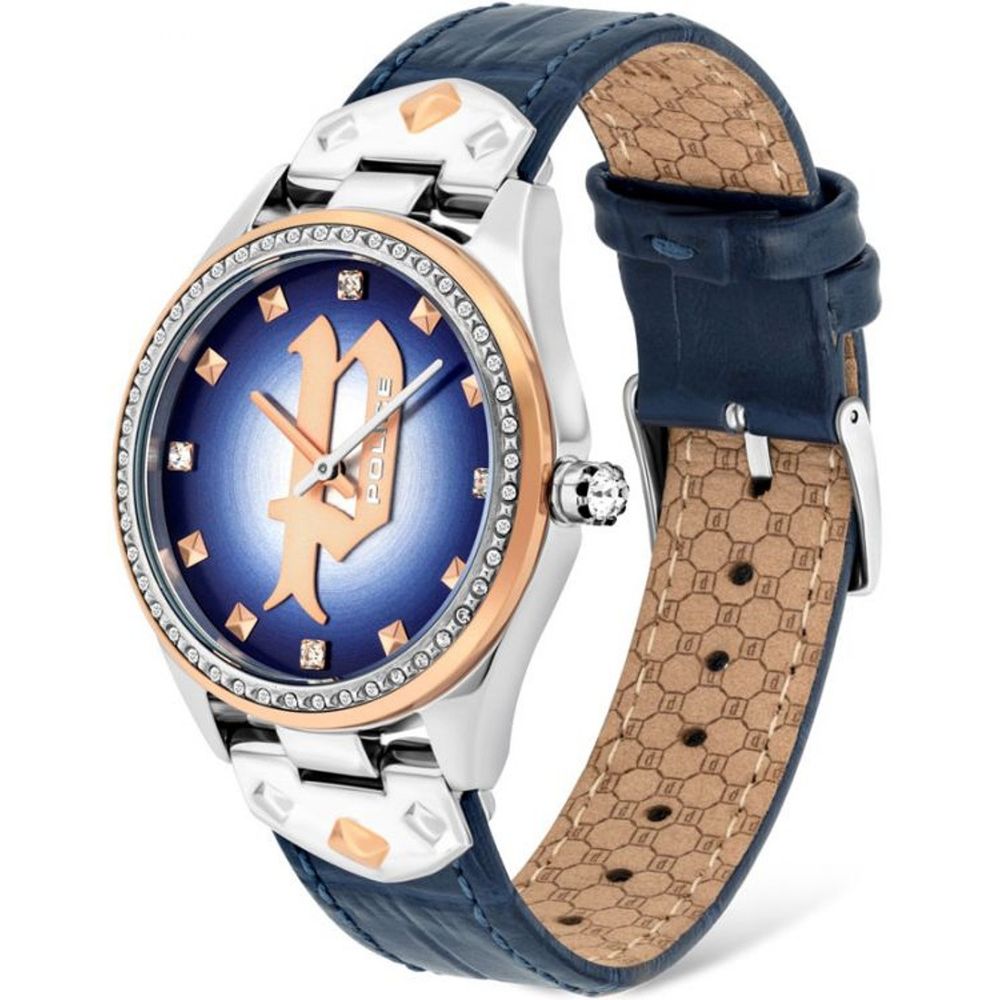Police Blue Leather Watch -   -  Police.