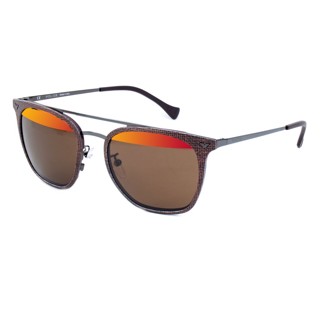 Police Brown Metal Sunglasses -  Unisex, Sunglasses -  Police.