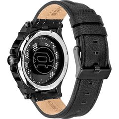 Police Black Leather Watch -   -  Police.
