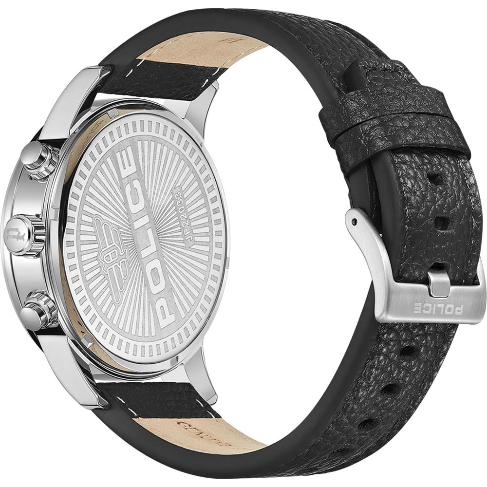 Police Black Leather Watch -   -  Police.
