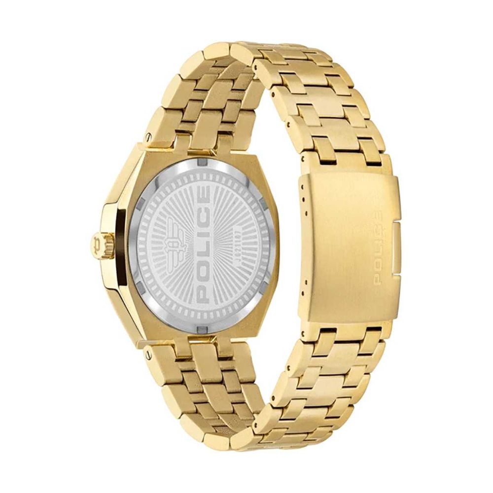 Police Gold Stainless Steel Watch -   -  Police.