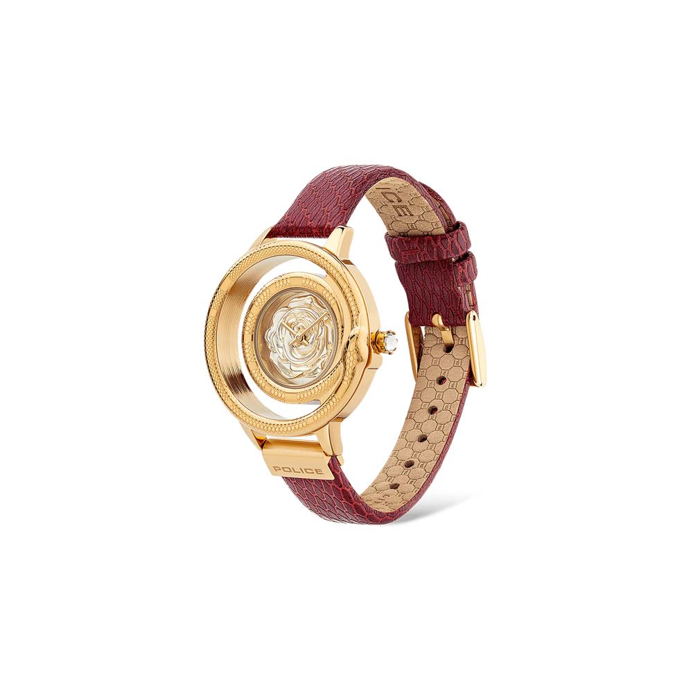 Police Red Leather Watch -   -  Police.