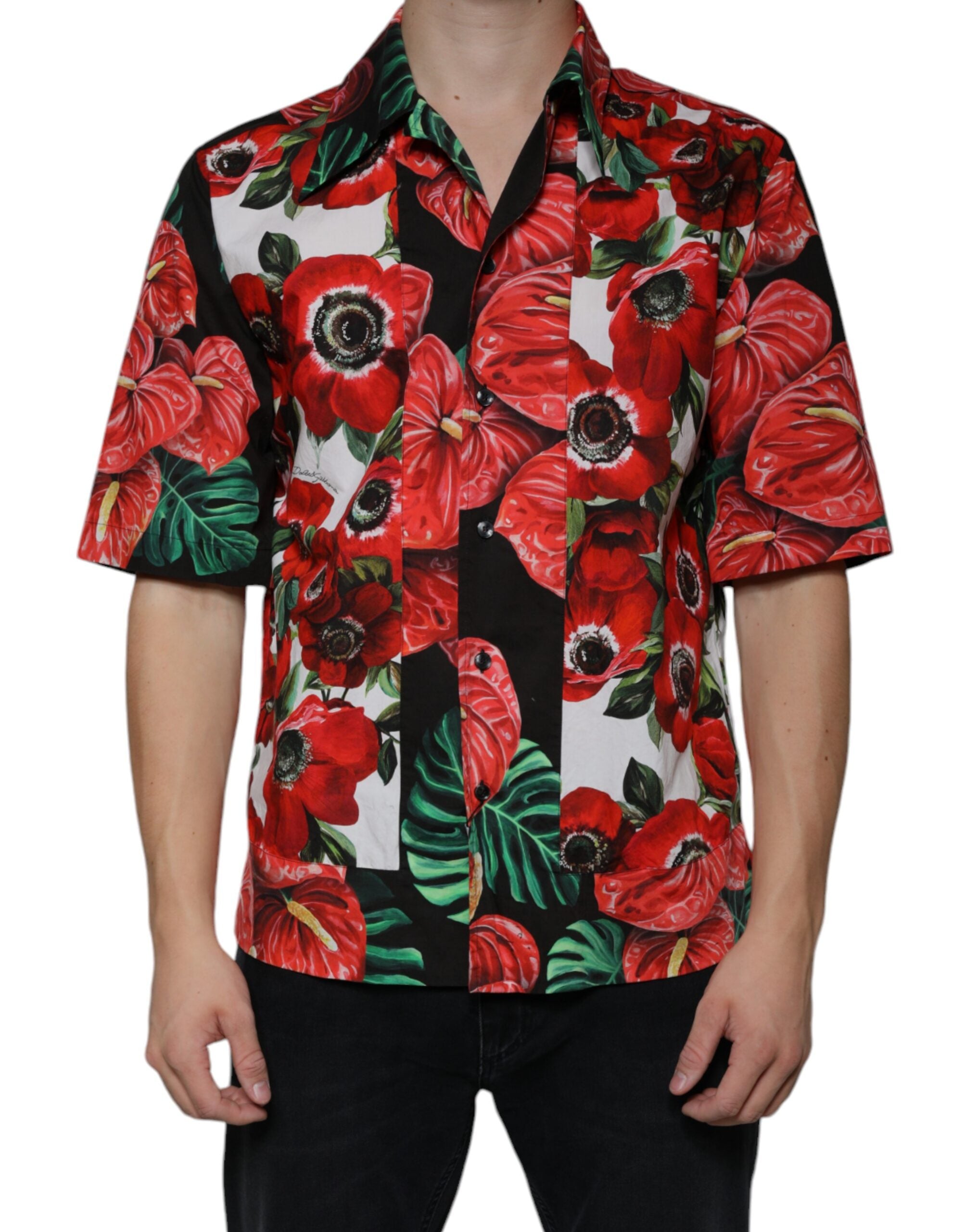 Dolce & Gabbana Multicolor Anemone Button Down Casual Shirt -   -  Dolce & Gabbana.