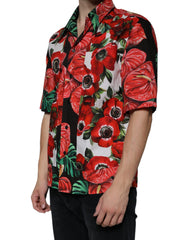 Dolce & Gabbana Multicolor Anemone Button Down Casual Shirt -   -  Dolce & Gabbana.