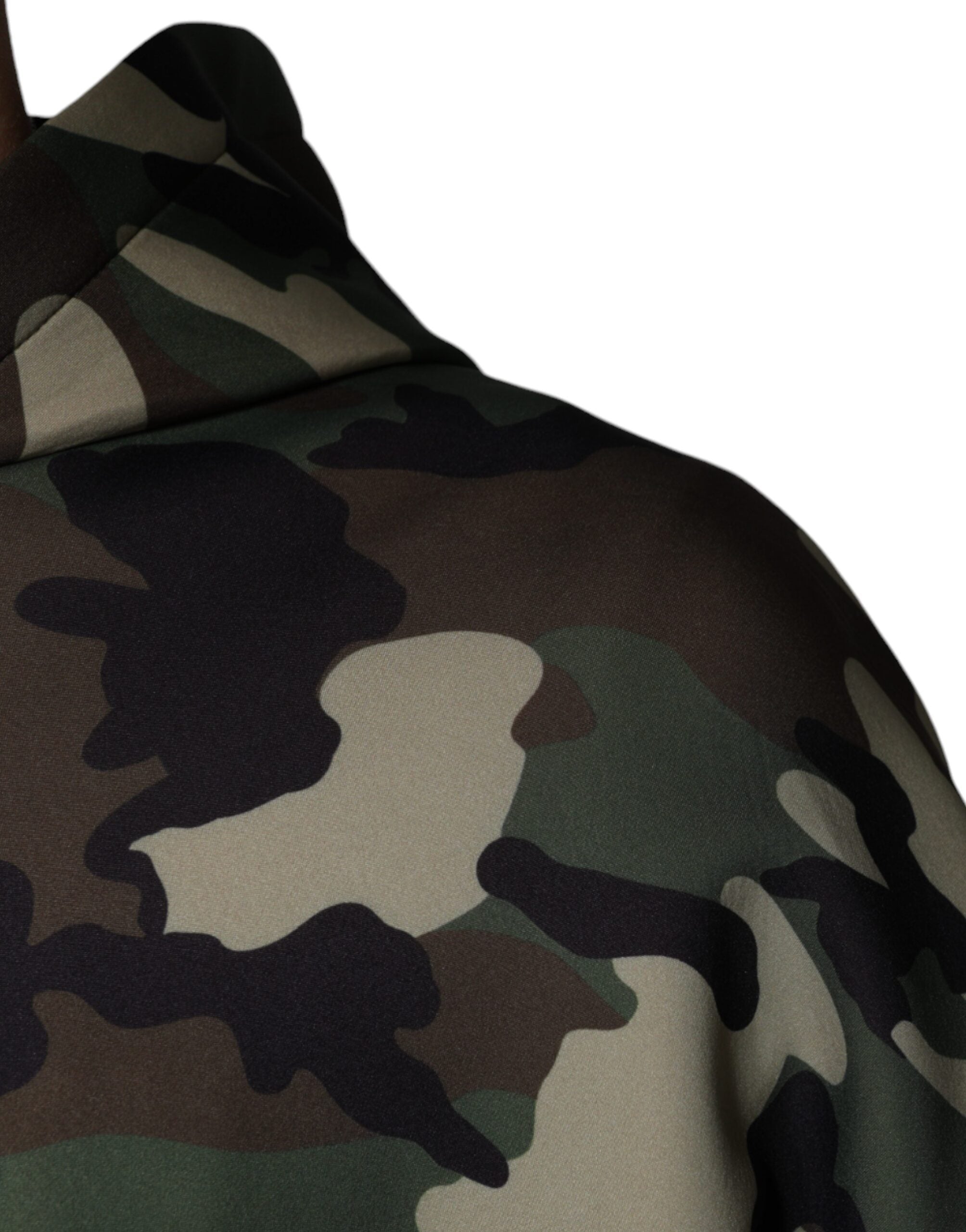 Dolce & Gabbana Multicolor Camouflage Hooded Sweatshirt Sweater -   -  Dolce & Gabbana.