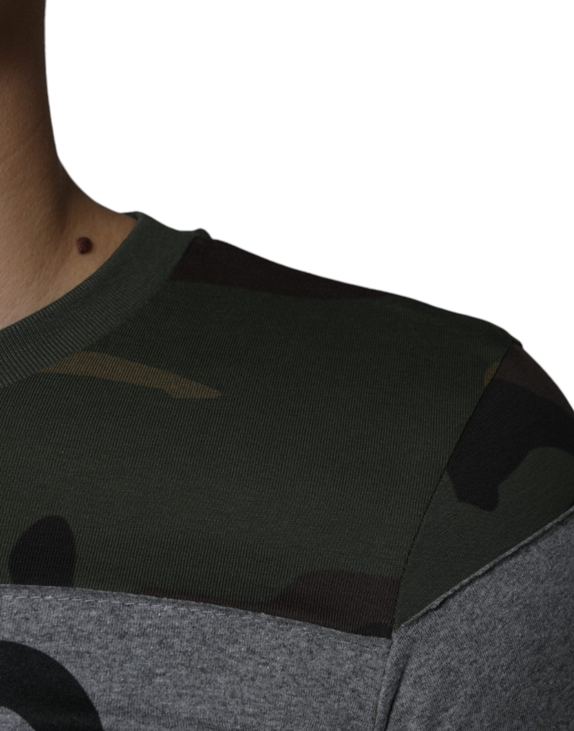 Dolce & Gabbana Multicolor Camouflage Cotton Crew Neck T-shirt -   -  Dolce & Gabbana.
