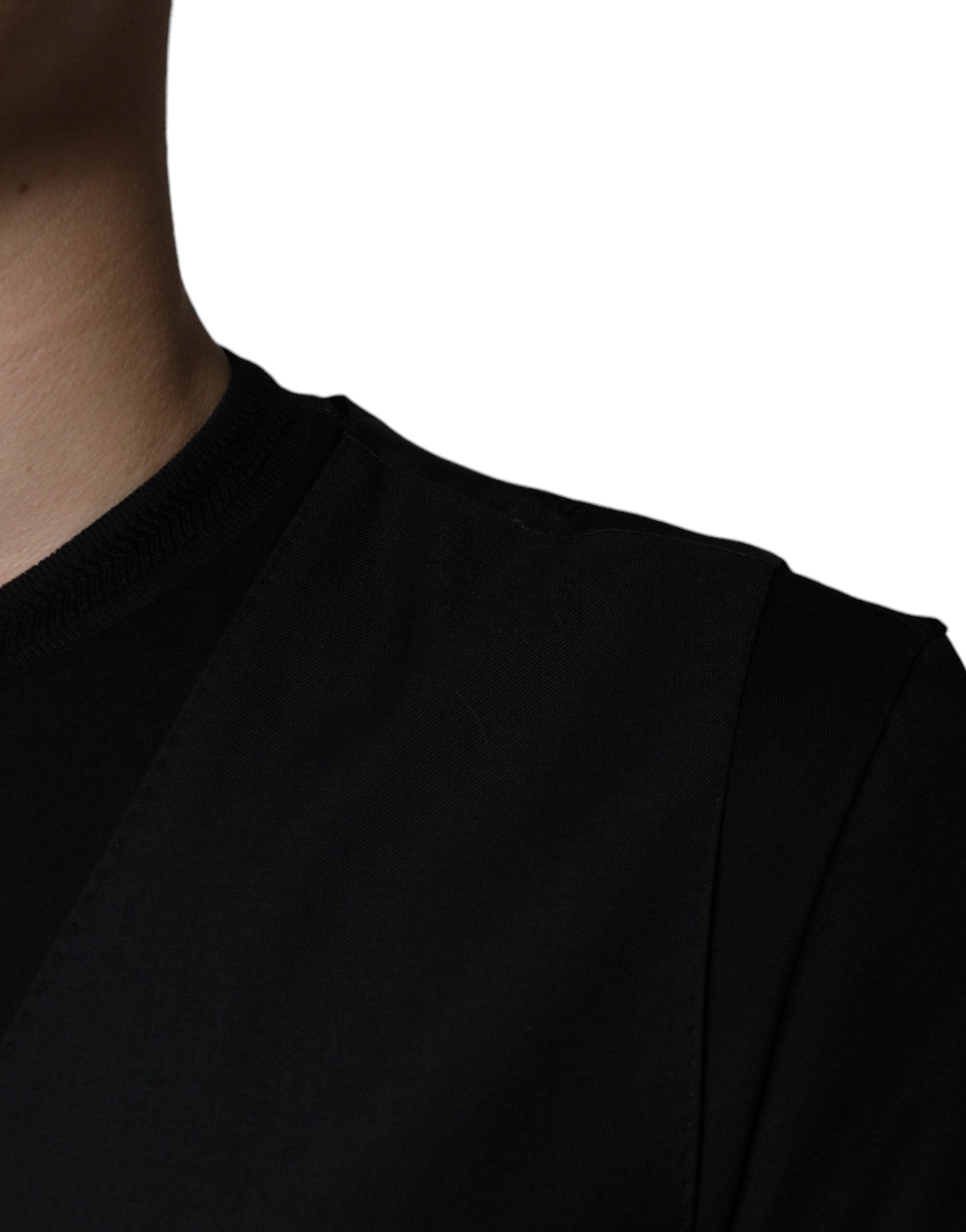 Dolce & Gabbana Black Wool Waistcoat Dress Formal Vest -   -  Dolce & Gabbana.