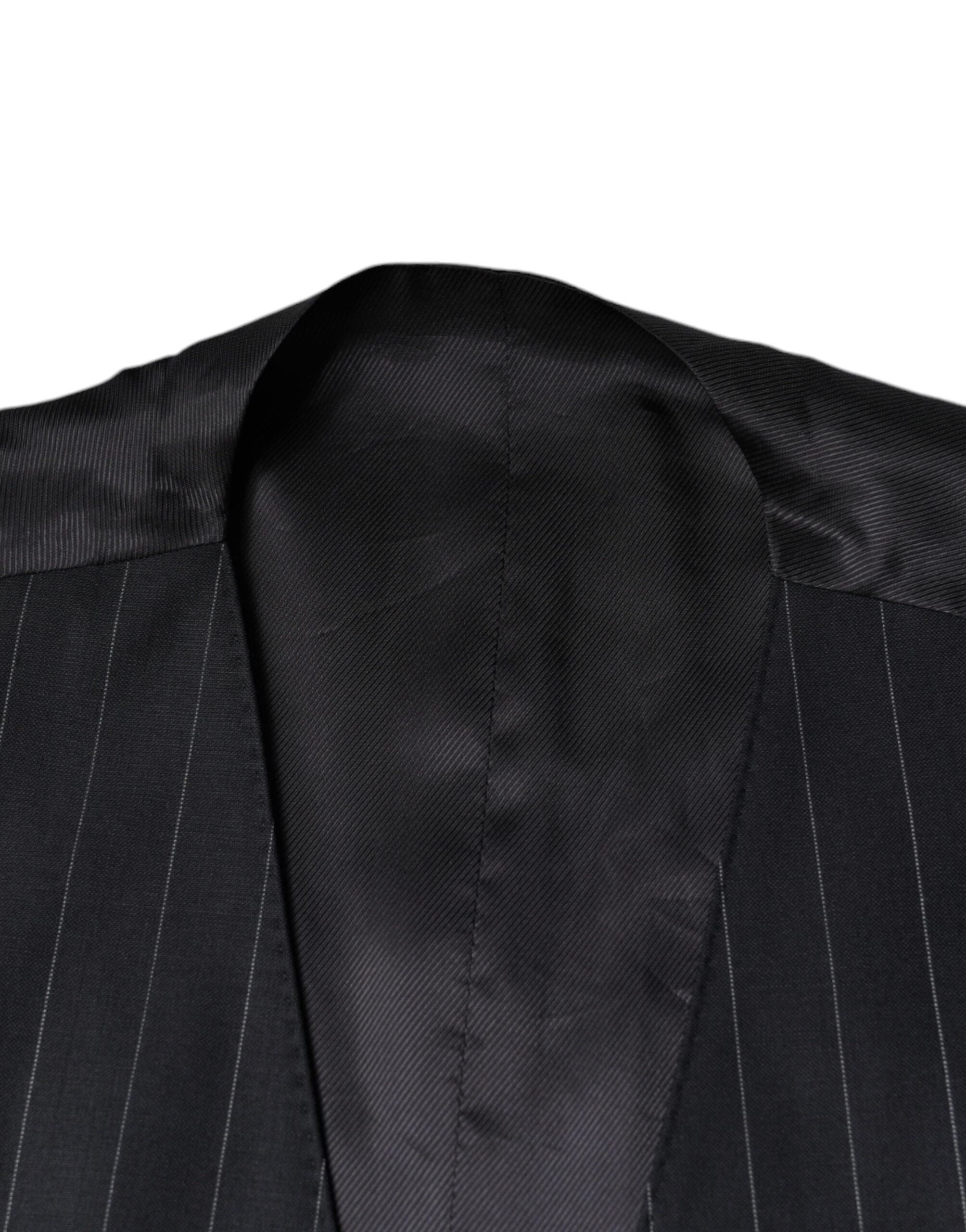 Dolce & Gabbana Black Leather Waistcoat Dress Formal Vest -   -  Dolce & Gabbana.