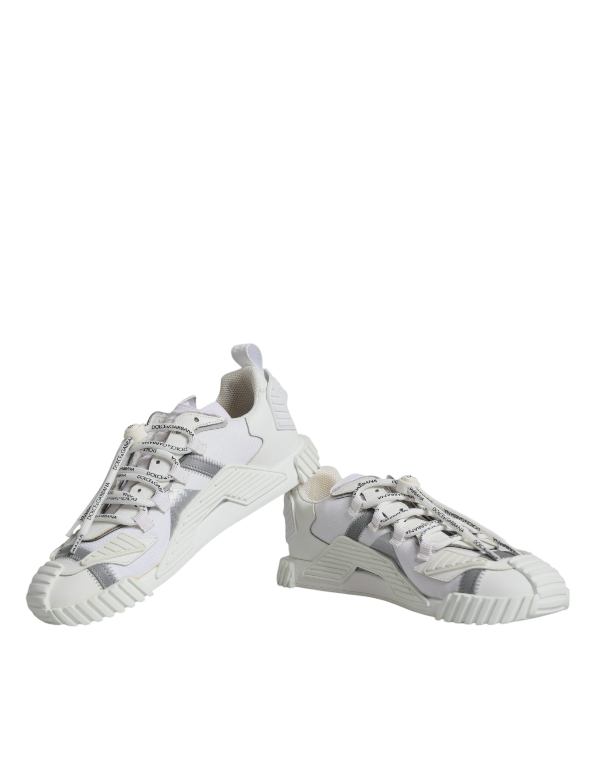 Dolce & Gabbana White Lace Up Low Top NS1 Sneakers Shoes -   -  Dolce & Gabbana.