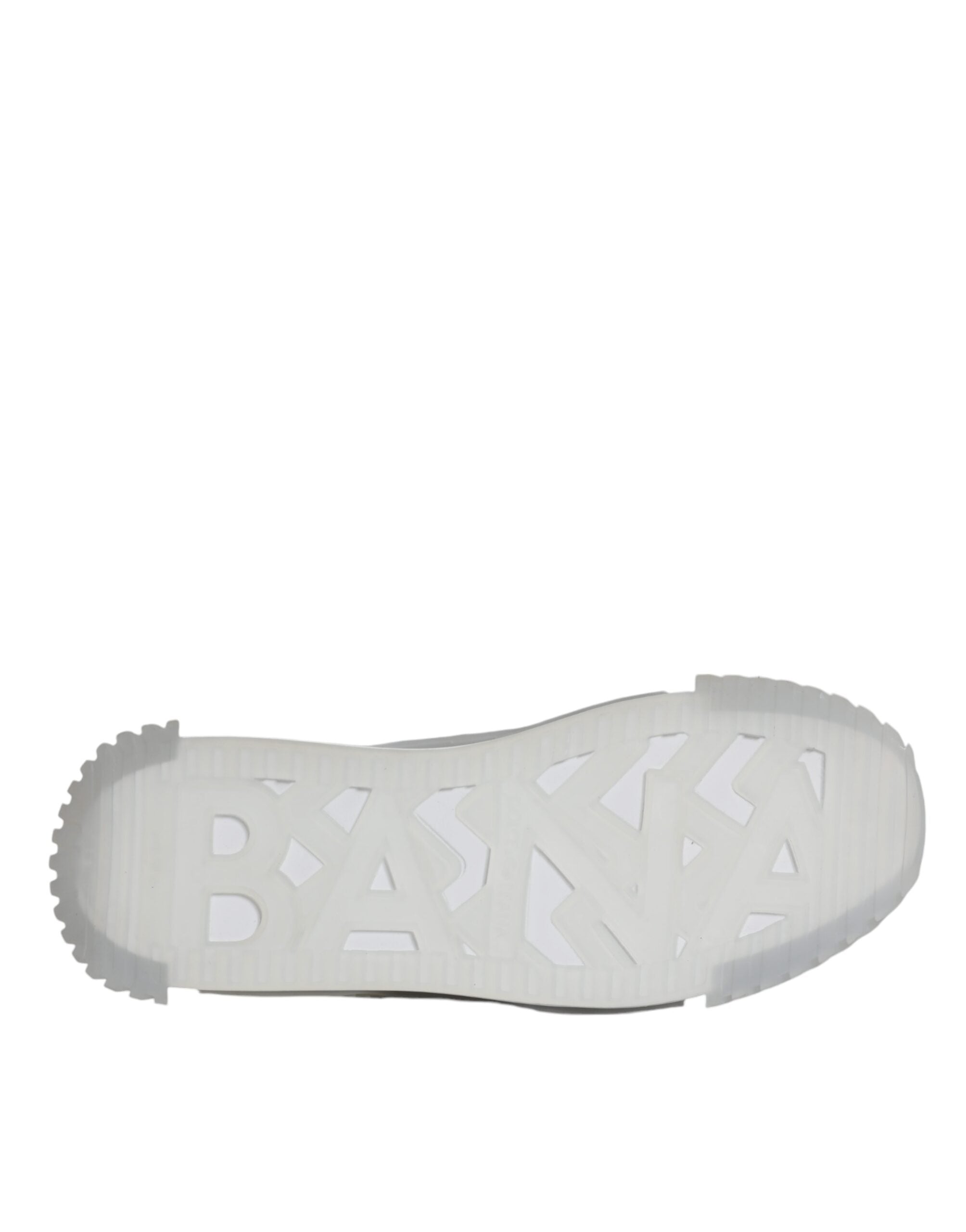 Dolce & Gabbana White Silver Low Top NS1 Sneakers Shoes -   -  Dolce & Gabbana.