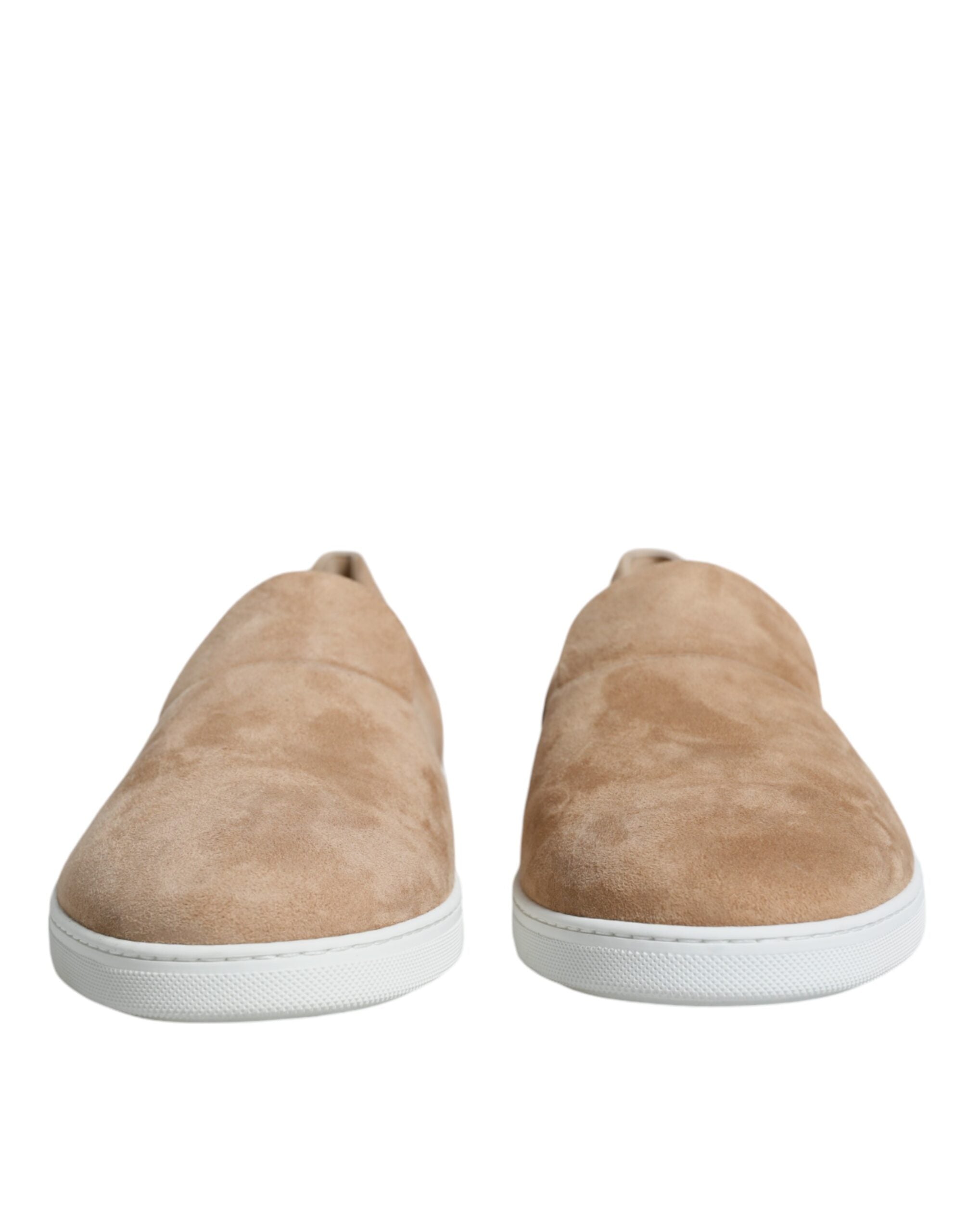 Dolce & Gabbana Beige Suede Caiman Loafers Slippers Shoes -   -  Dolce & Gabbana.