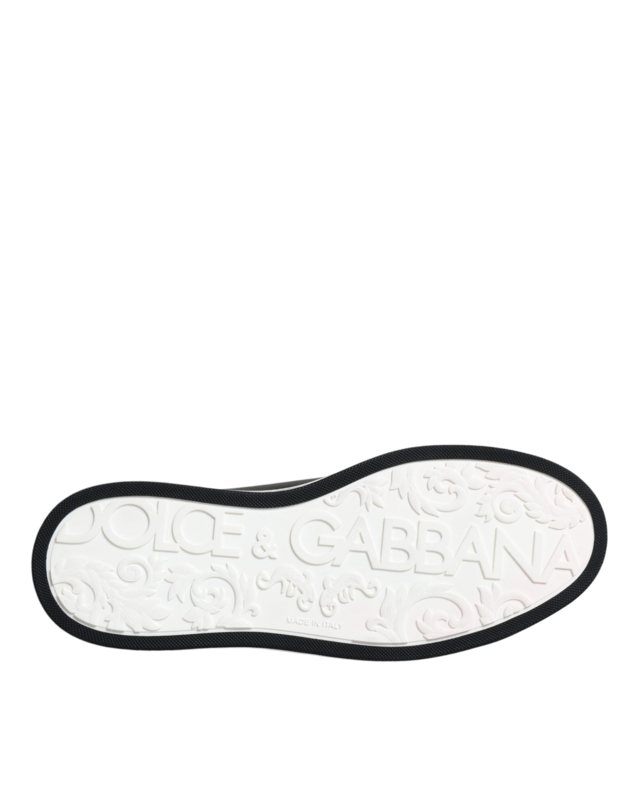 Dolce & Gabbana Black Leather Low Top Men Sneakers Shoes -   -  Dolce & Gabbana.