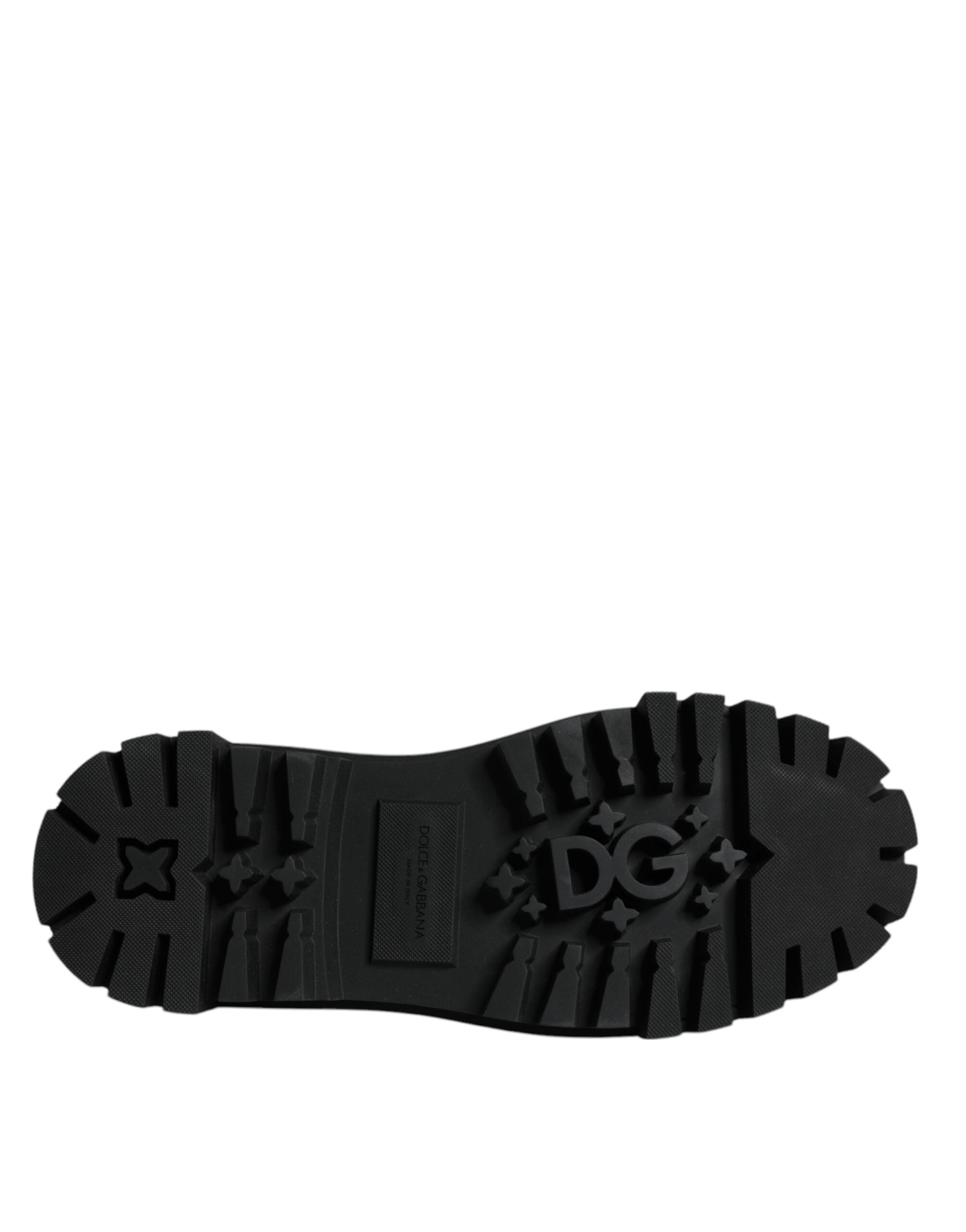 Dolce & Gabbana Black Leather Lace Up Trekking Dress Shoes -   -  Dolce & Gabbana.