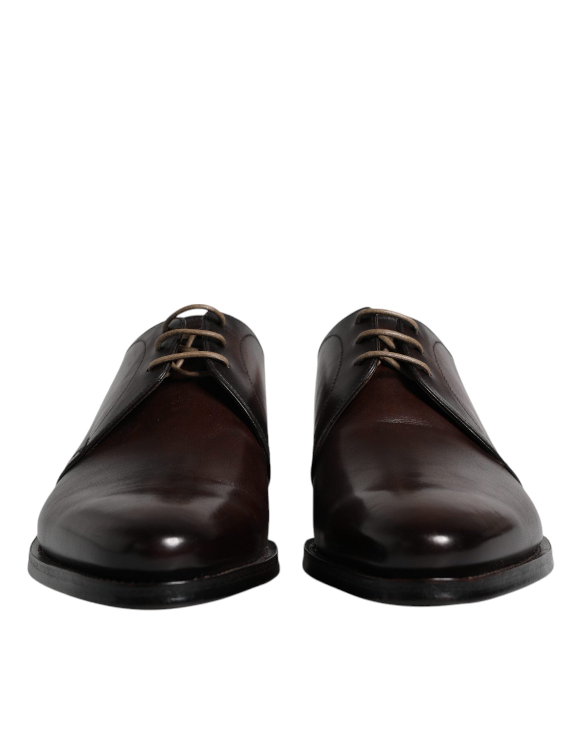 Dolce & Gabbana Black Leather Lace Up Men Derby Formal Shoes -   -  Dolce & Gabbana.