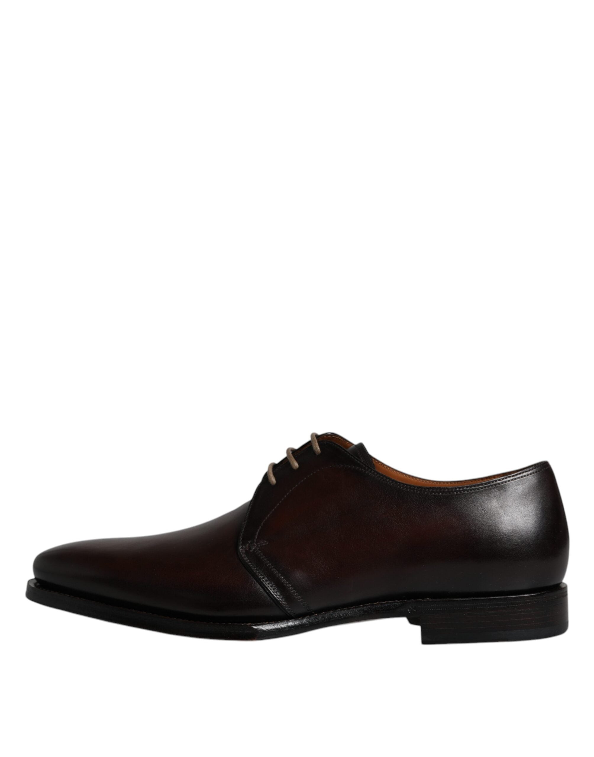 Dolce & Gabbana Black Leather Lace Up Men Derby Formal Shoes -   -  Dolce & Gabbana.