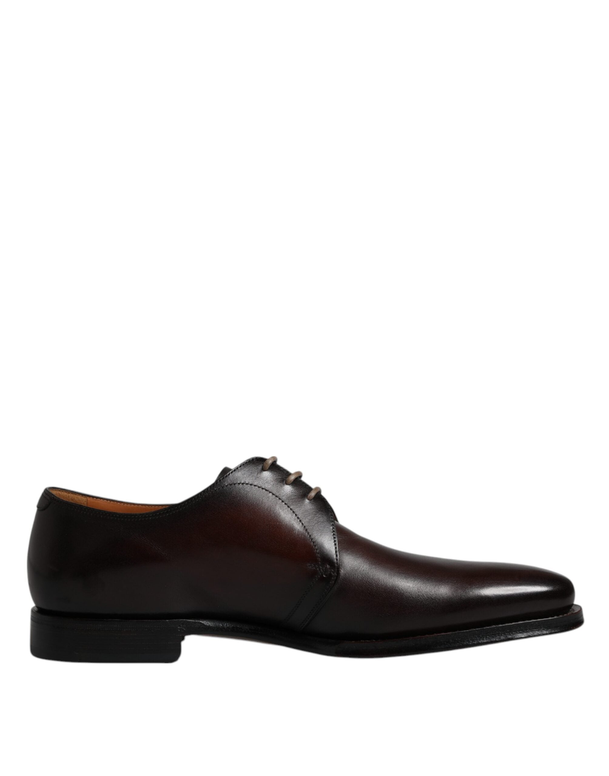 Dolce & Gabbana Black Leather Lace Up Men Derby Formal Shoes -   -  Dolce & Gabbana.