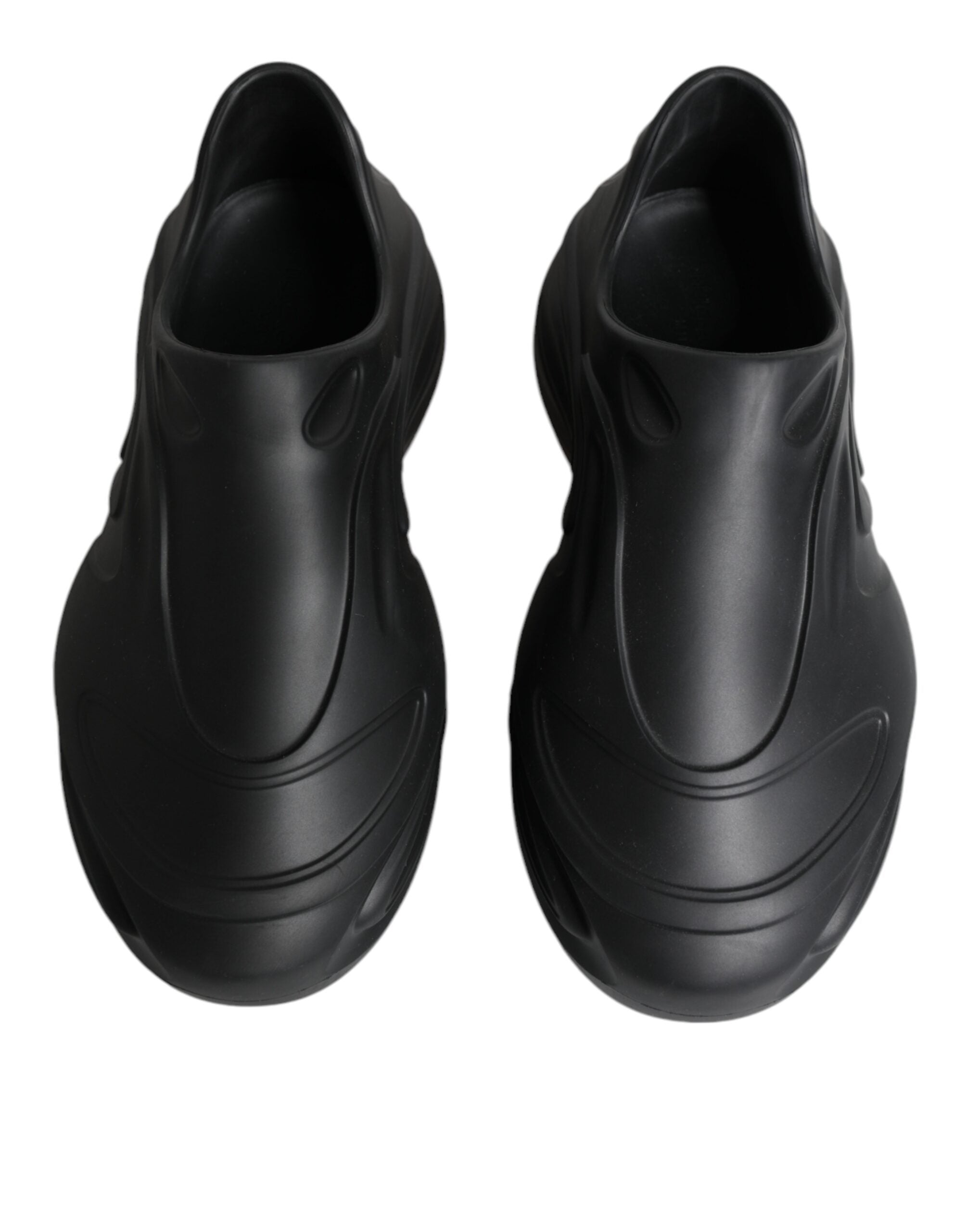 Dolce & Gabbana Black Foiled Rubber Toy Low Top Sneakers Shoes -   -  Dolce & Gabbana.
