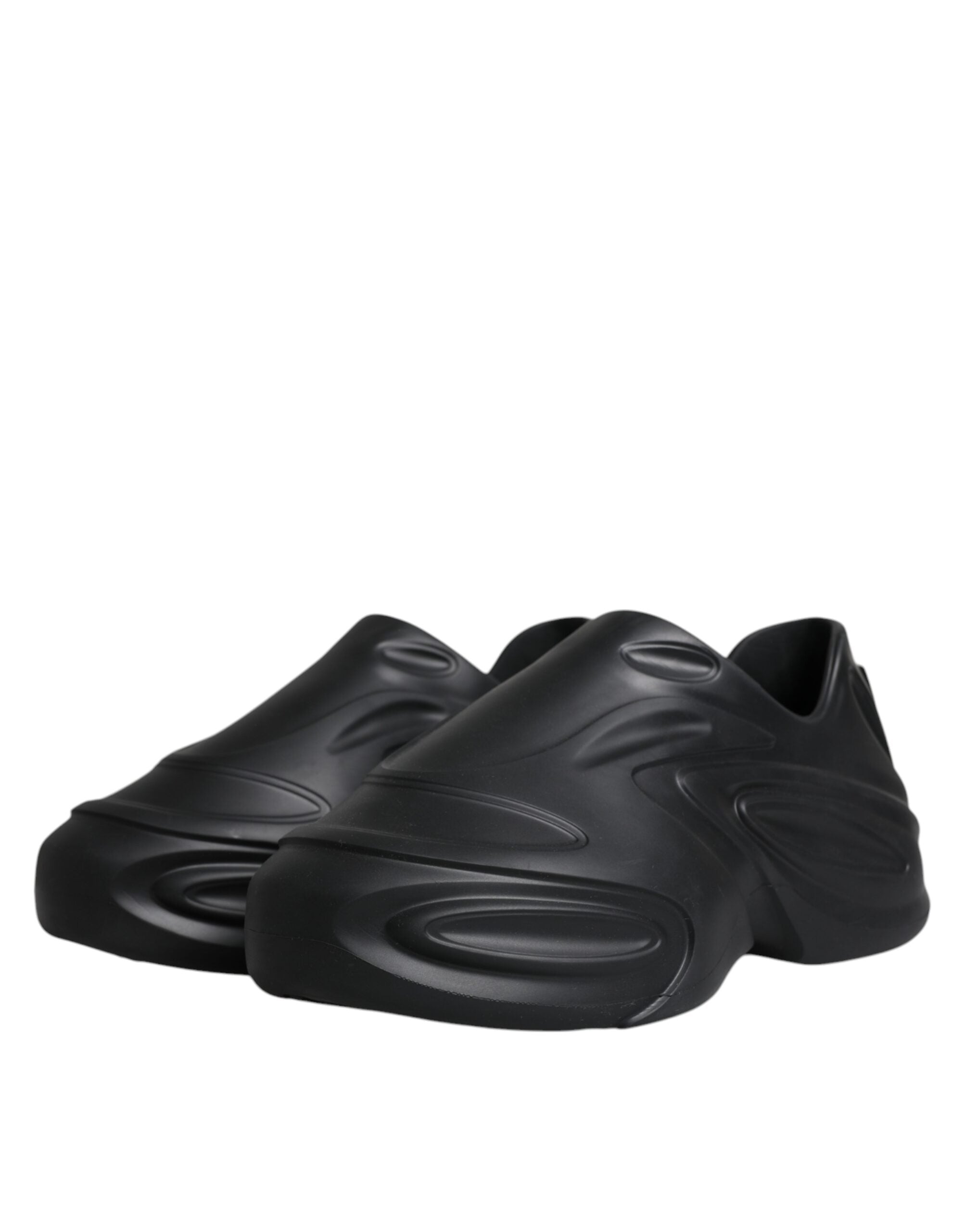 Dolce & Gabbana Black Foiled Rubber Toy Low Top Sneakers Shoes -   -  Dolce & Gabbana.