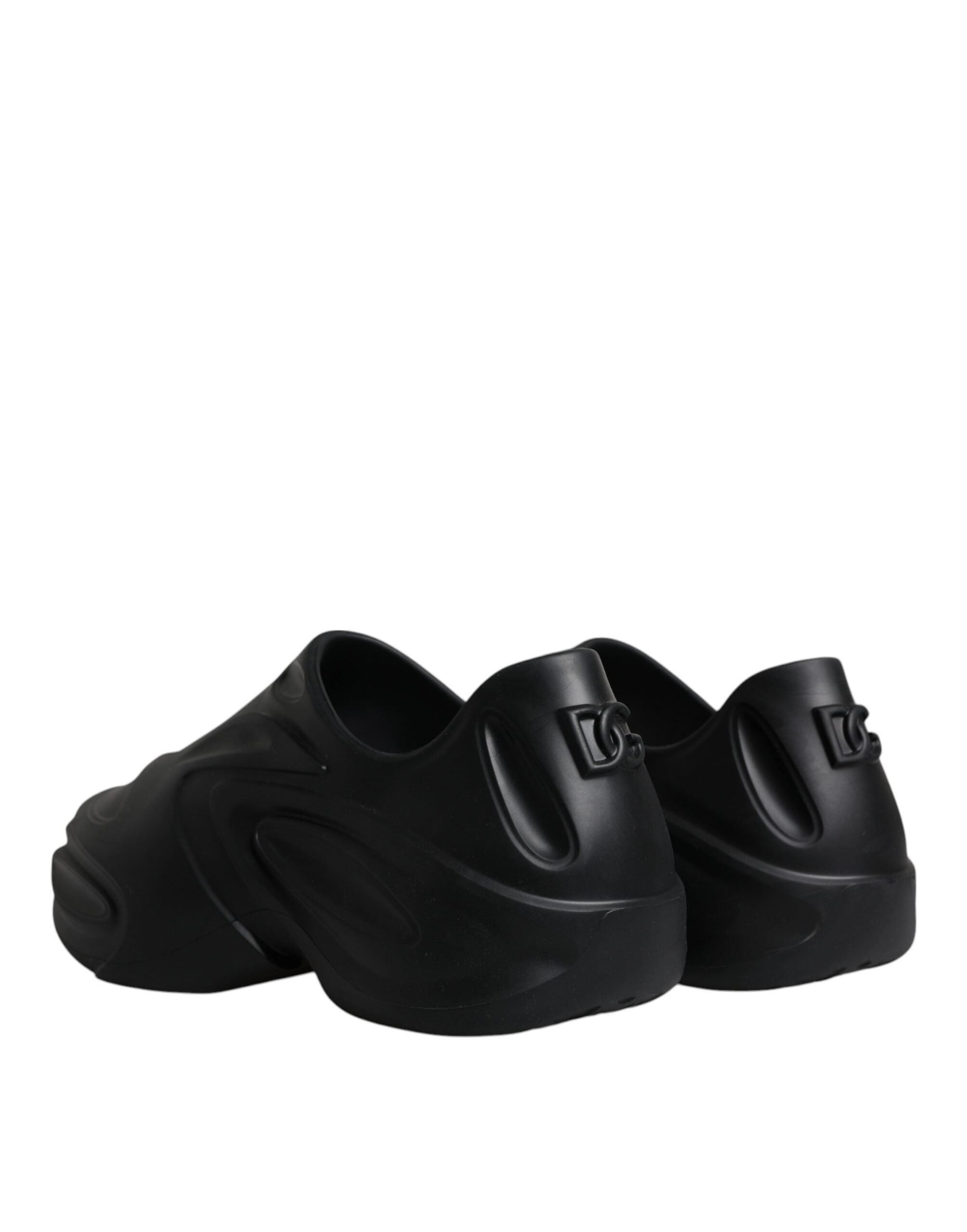 Dolce & Gabbana Black Foiled Rubber Toy Low Top Sneakers Shoes -   -  Dolce & Gabbana.