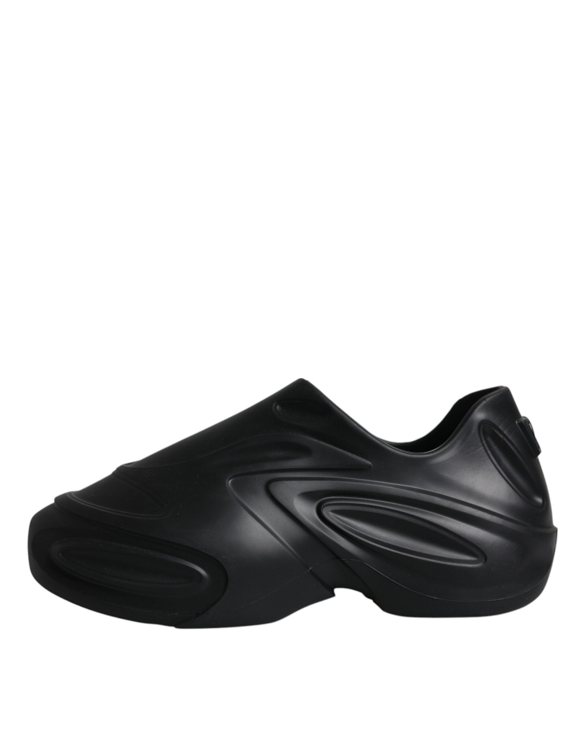 Dolce & Gabbana Black Foiled Rubber Toy Low Top Sneakers Shoes -   -  Dolce & Gabbana.