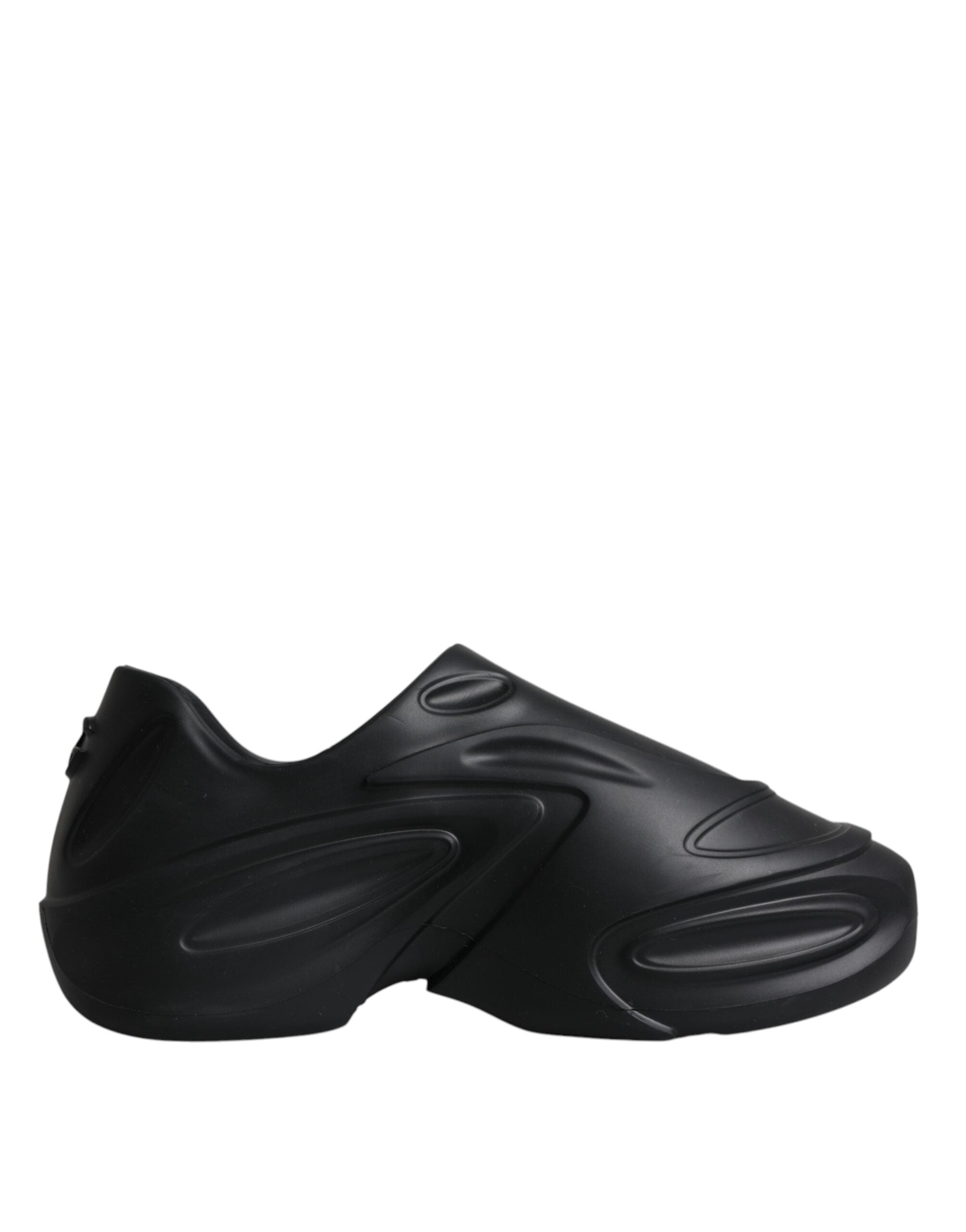 Dolce & Gabbana Black Foiled Rubber Toy Low Top Sneakers Shoes -   -  Dolce & Gabbana.
