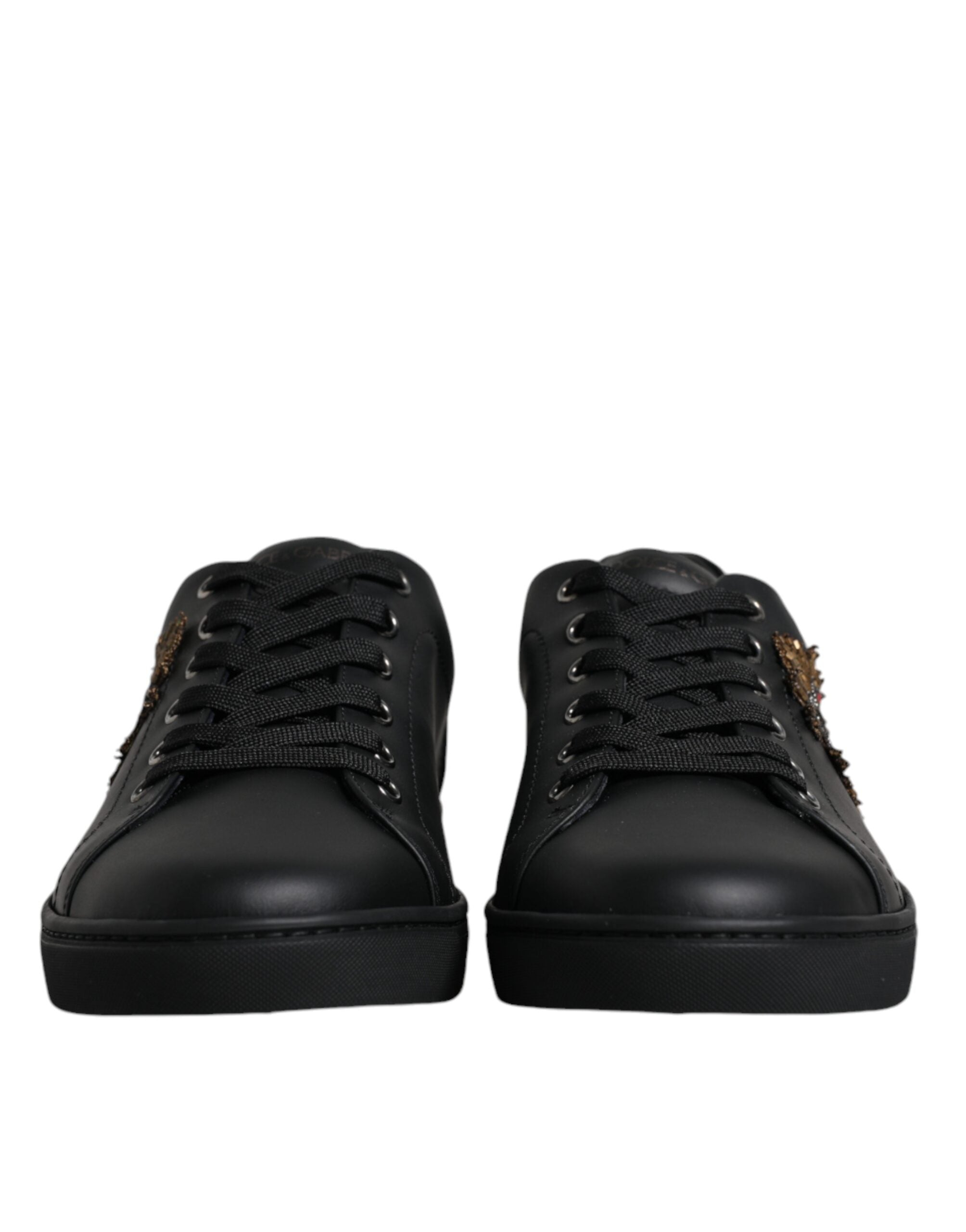 Dolce & Gabbana Black London Sacred Heart Men Sneakers Shoes -   -  Dolce & Gabbana.