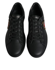 Dolce & Gabbana Black London Sacred Heart Men Sneakers Shoes -   -  Dolce & Gabbana.