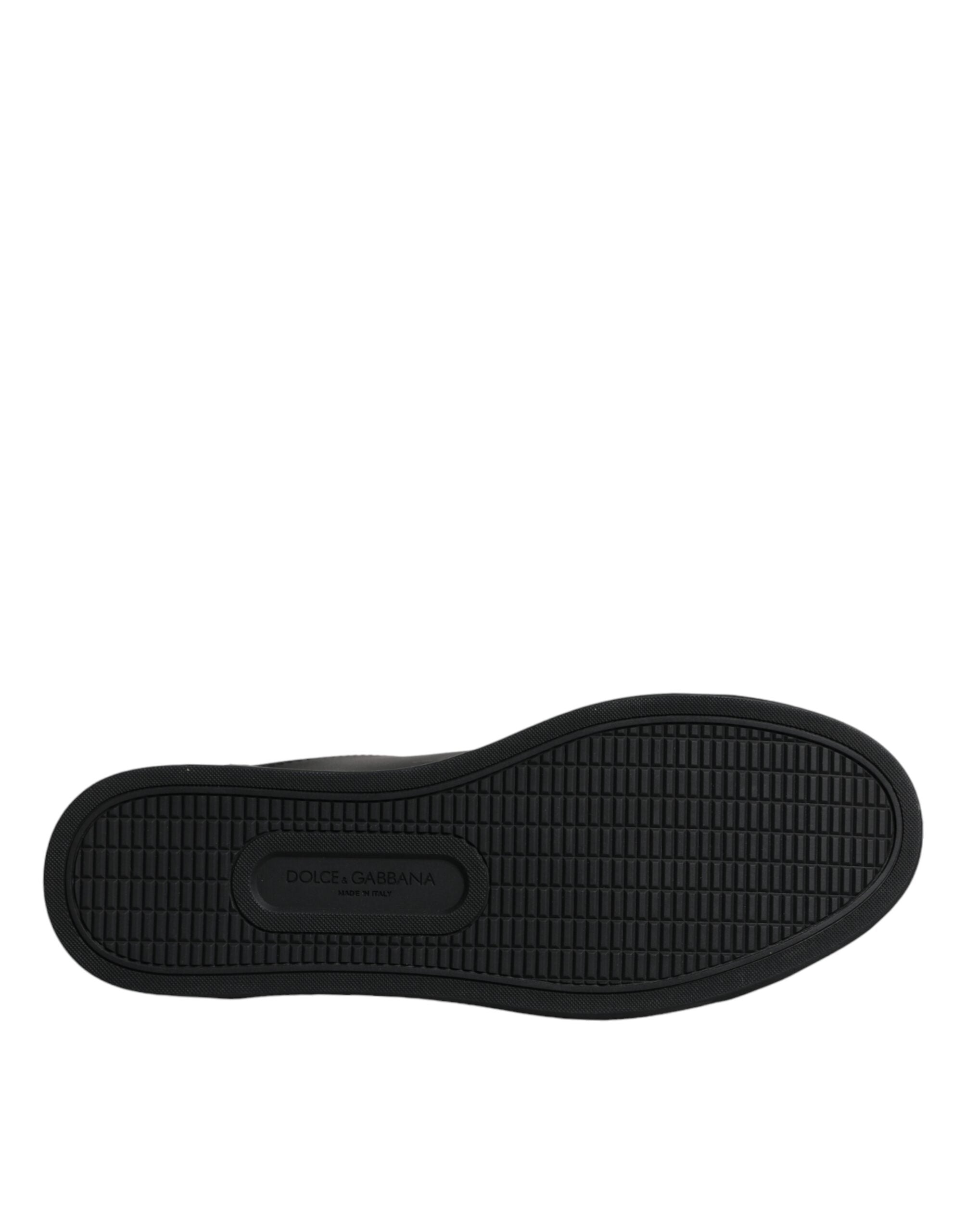 Dolce & Gabbana Black London Sacred Heart Men Sneakers Shoes -   -  Dolce & Gabbana.