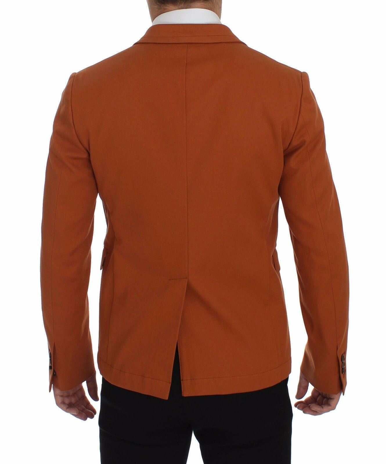 Dolce & Gabbana Orange Cotton Stretch Blazer -   -  Dolce & Gabbana.